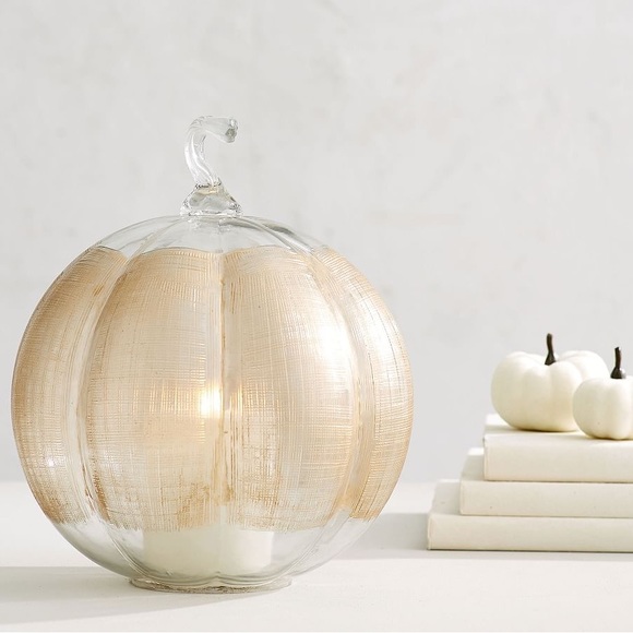 Pottery Barn Accents Pottery Barn Blown Hand Etched Linen Soda